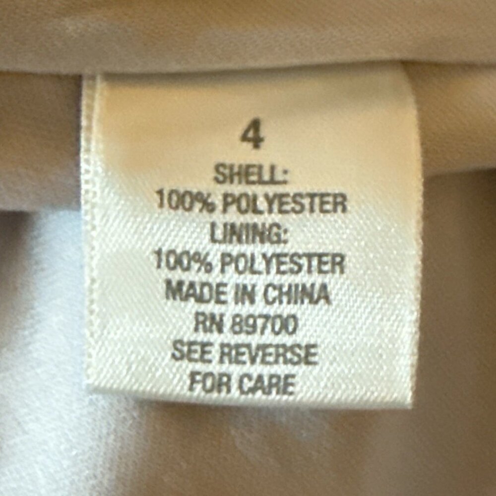 Vintage Dress Barn Floral Milk Maid Y2K Midi Dress W/ Tie Back Sz 4 - Picture 6 of 8